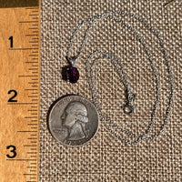 Amethyst Oval Necklace Sterling Silver #8717-Moldavite Life