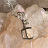 Anandalite & Moldavite Necklace Sterling #6000-Moldavite Life