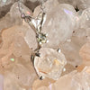 Anandalite & Moldavite Necklace Sterling #6011-Moldavite Life