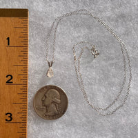 Anandalite Necklace Sterling Silver #6016-Moldavite Life