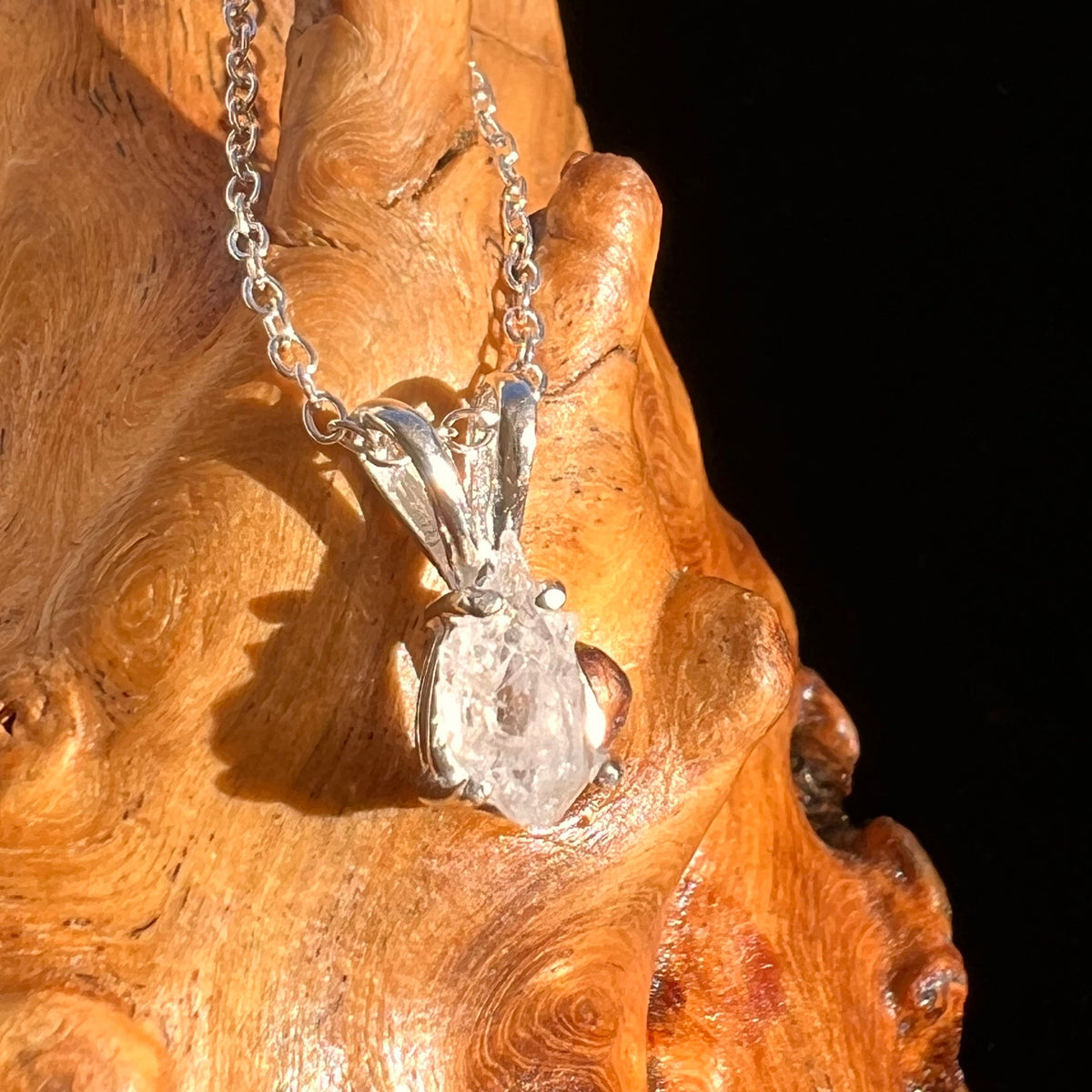 Anandalite Necklace Sterling Silver #6018-Moldavite Life