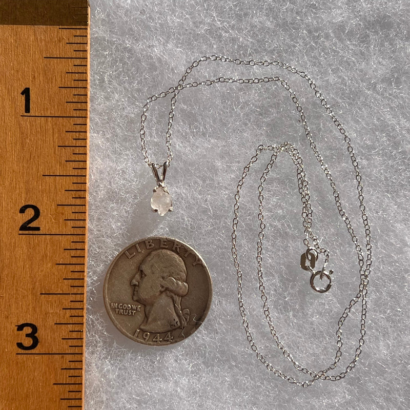 Anandalite Necklace Sterling Silver #6019-Moldavite Life
