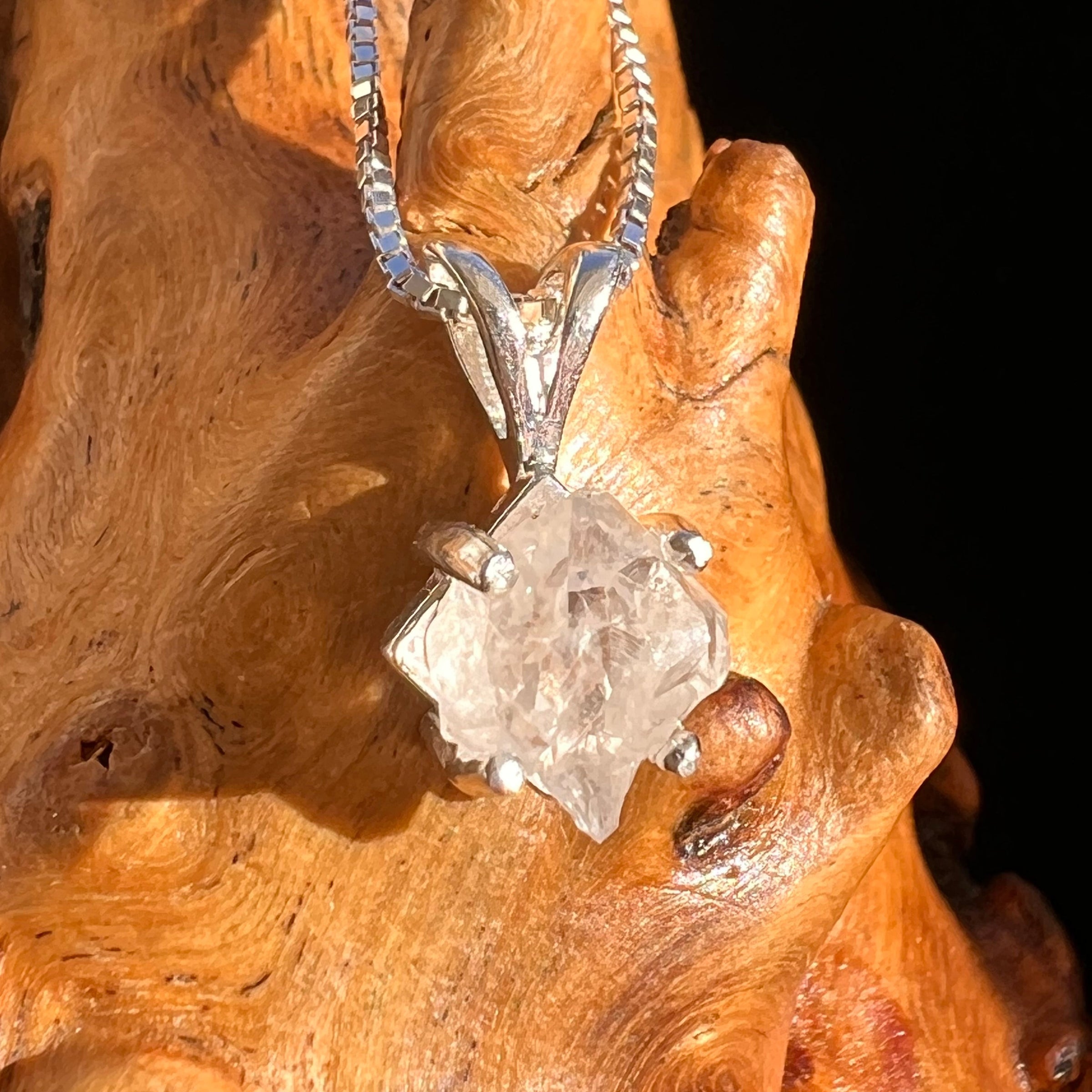 Anandalite Necklace Sterling Silver #6021-Moldavite Life