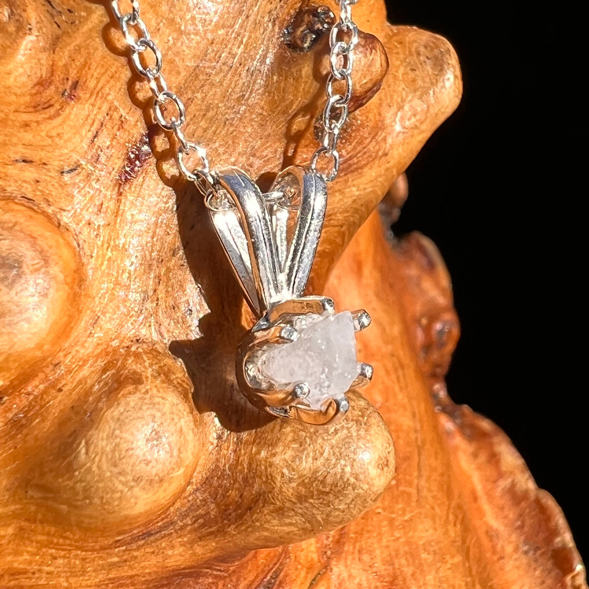 Anandalite Necklace Sterling Silver #8214-Moldavite Life