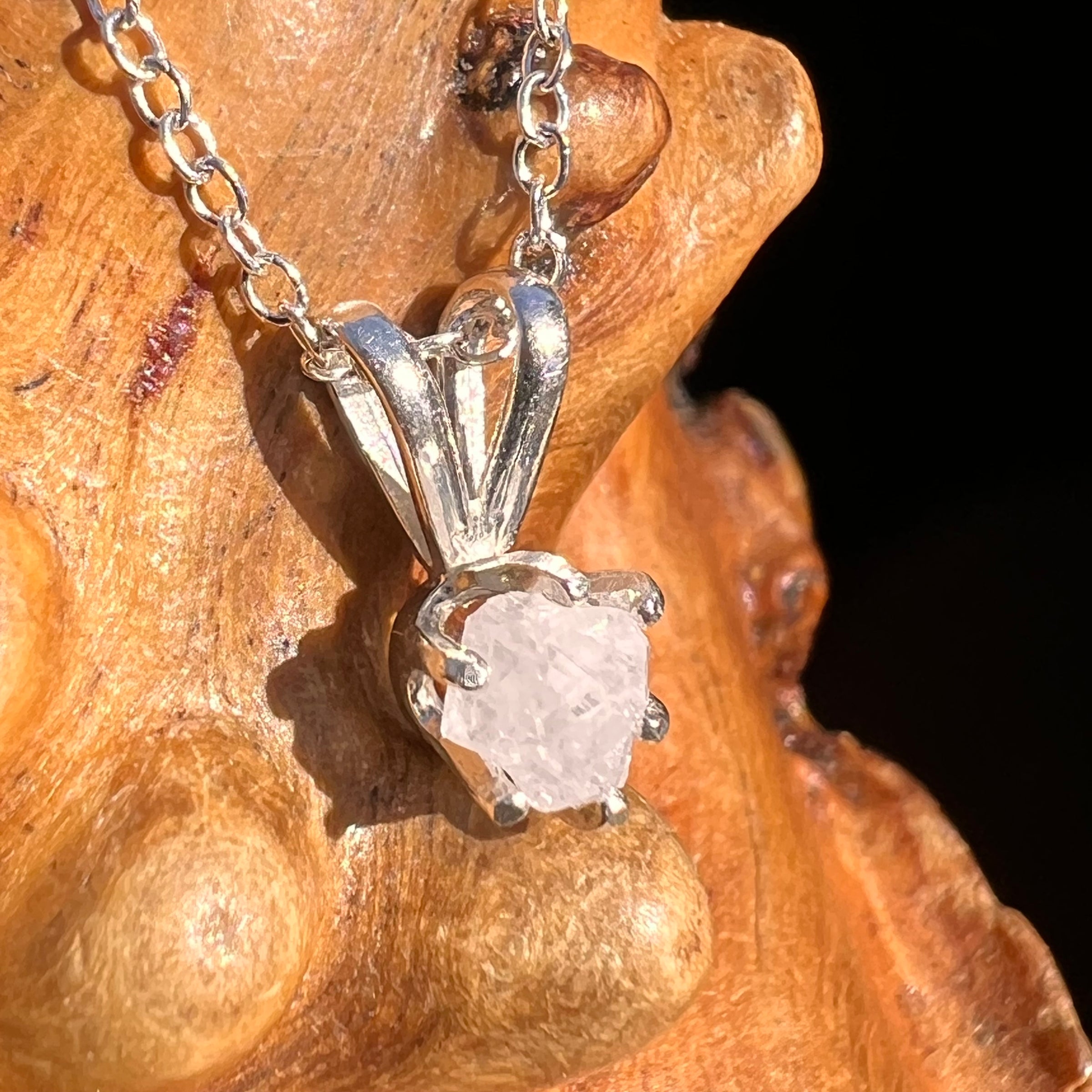 Anandalite Necklace Sterling Silver #8215-Moldavite Life