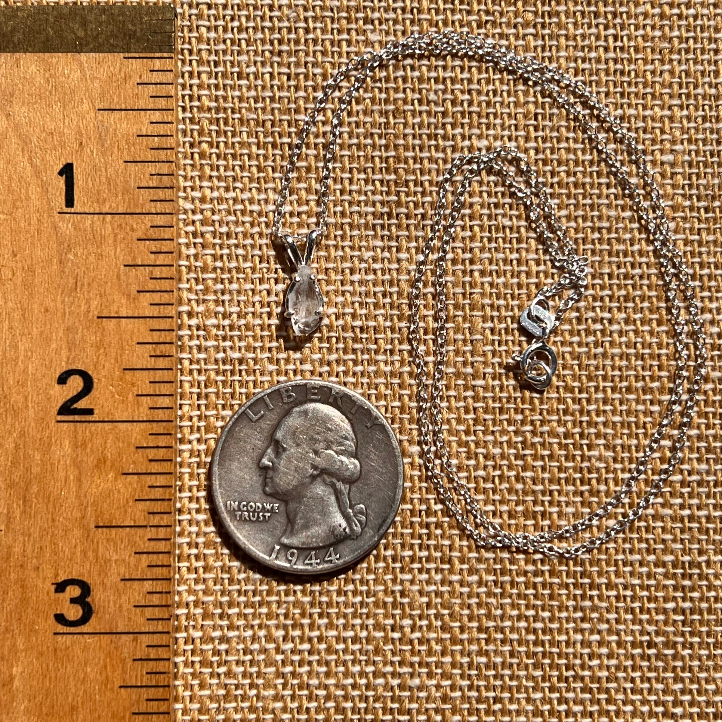 Anandalite Necklace Sterling Silver #8219-Moldavite Life