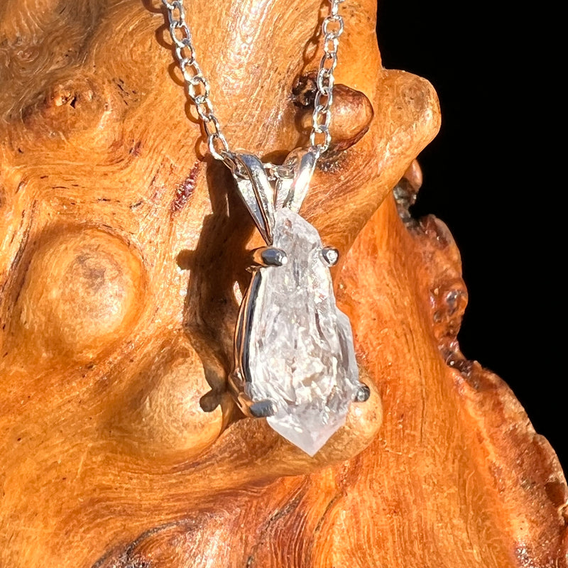 Anandalite Necklace Sterling Silver #8227-Moldavite Life