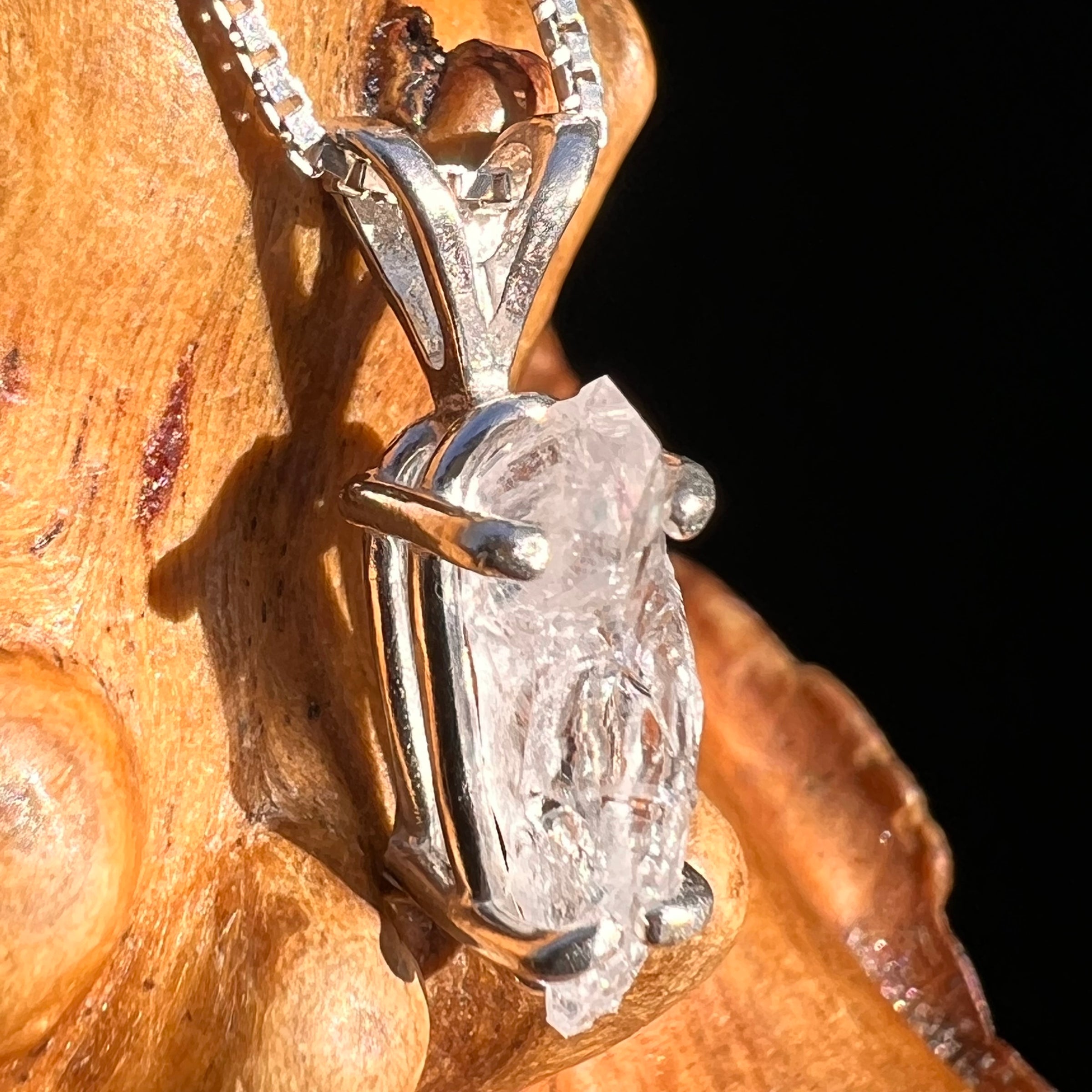 Anandalite Pendant Sterling Silver #8226-Moldavite Life