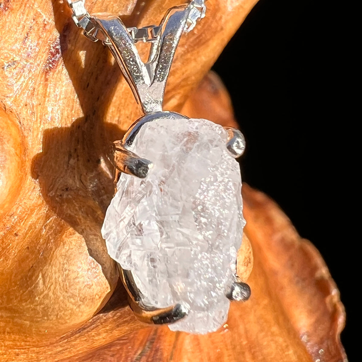 Anandalite Pendant Sterling Silver #8228-Moldavite Life