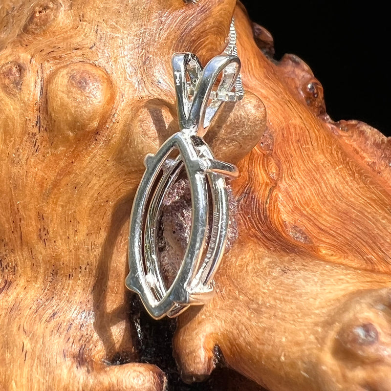 Anatase Rutile Psudomorph Pendant Sterling Silver #2627-Moldavite Life