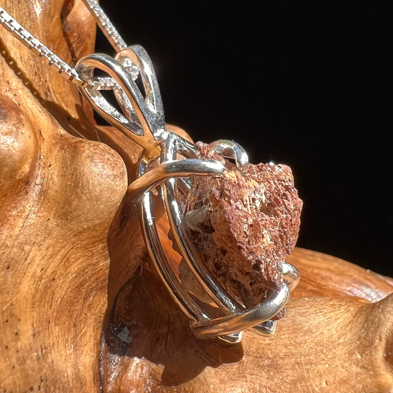 Anatase Rutile Psudomorph Pendant Sterling Silver #2628-Moldavite Life