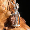 Anatase Rutile Psudomorph Pendant Sterling Silver #2628-Moldavite Life