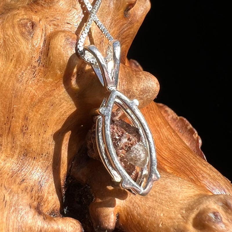 Anatase Rutile Psudomorph Pendant Sterling Silver #2628-Moldavite Life