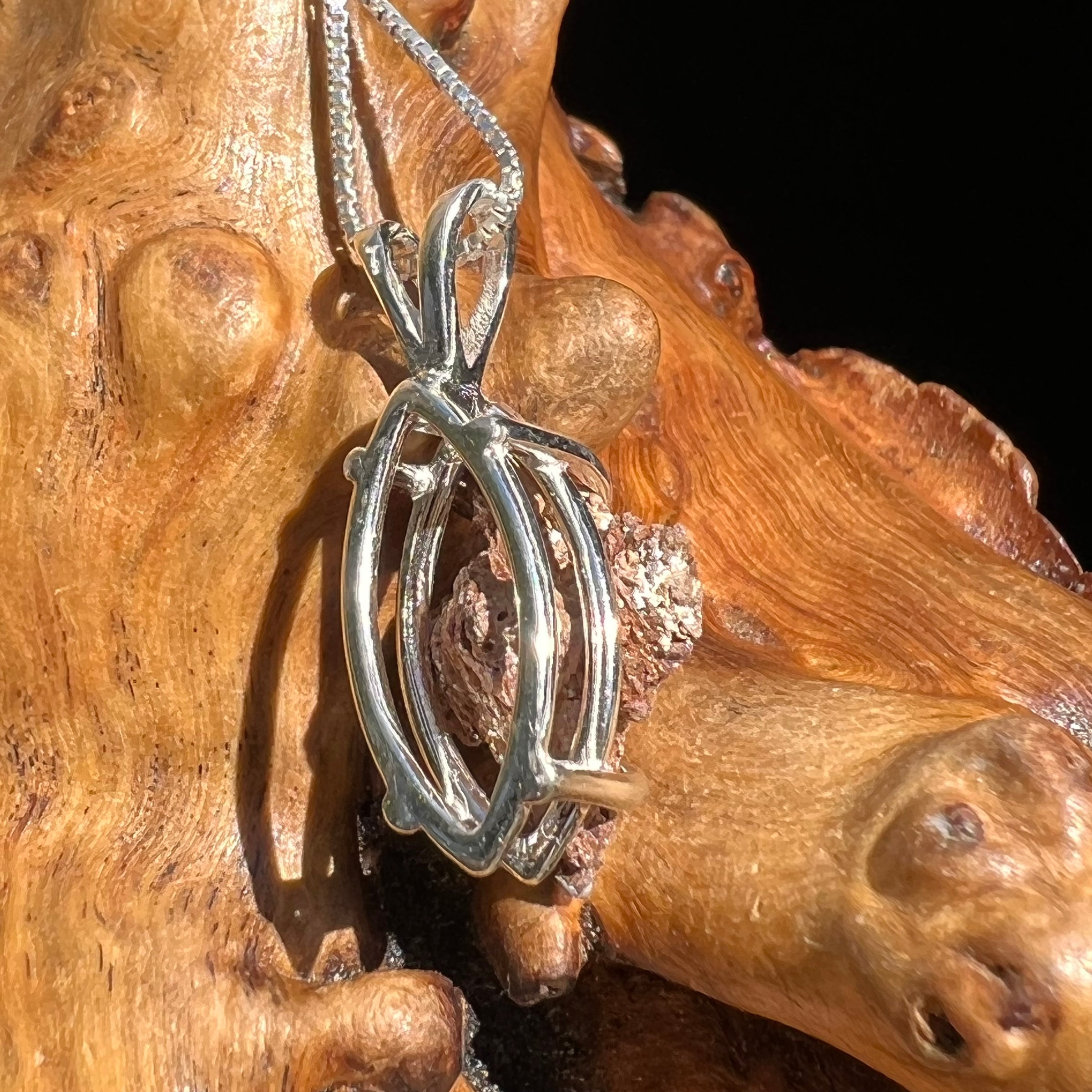 Anatase Rutile Psudomorph Pendant Sterling Silver #2629-Moldavite Life