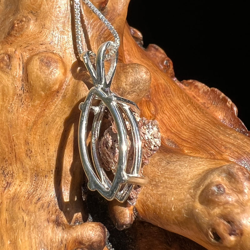 Anatase Rutile Psudomorph Pendant Sterling Silver #2629-Moldavite Life