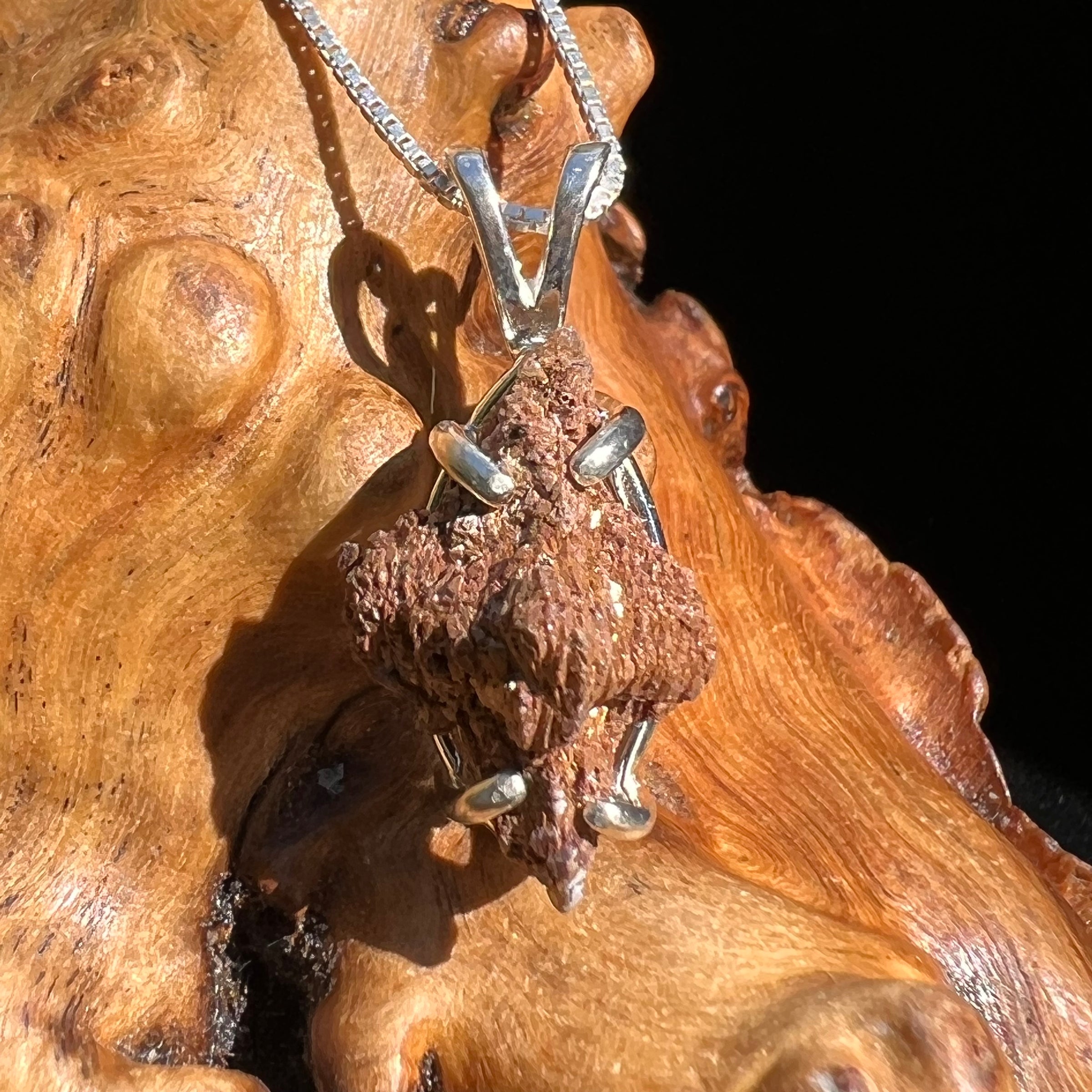 Anatase Rutile Psudomorph Pendant Sterling Silver #2629-Moldavite Life