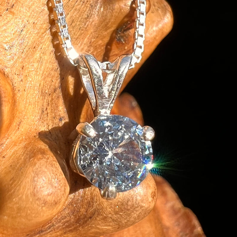 Aquamarine Necklace Sterling SIlver #6660-Moldavite Life