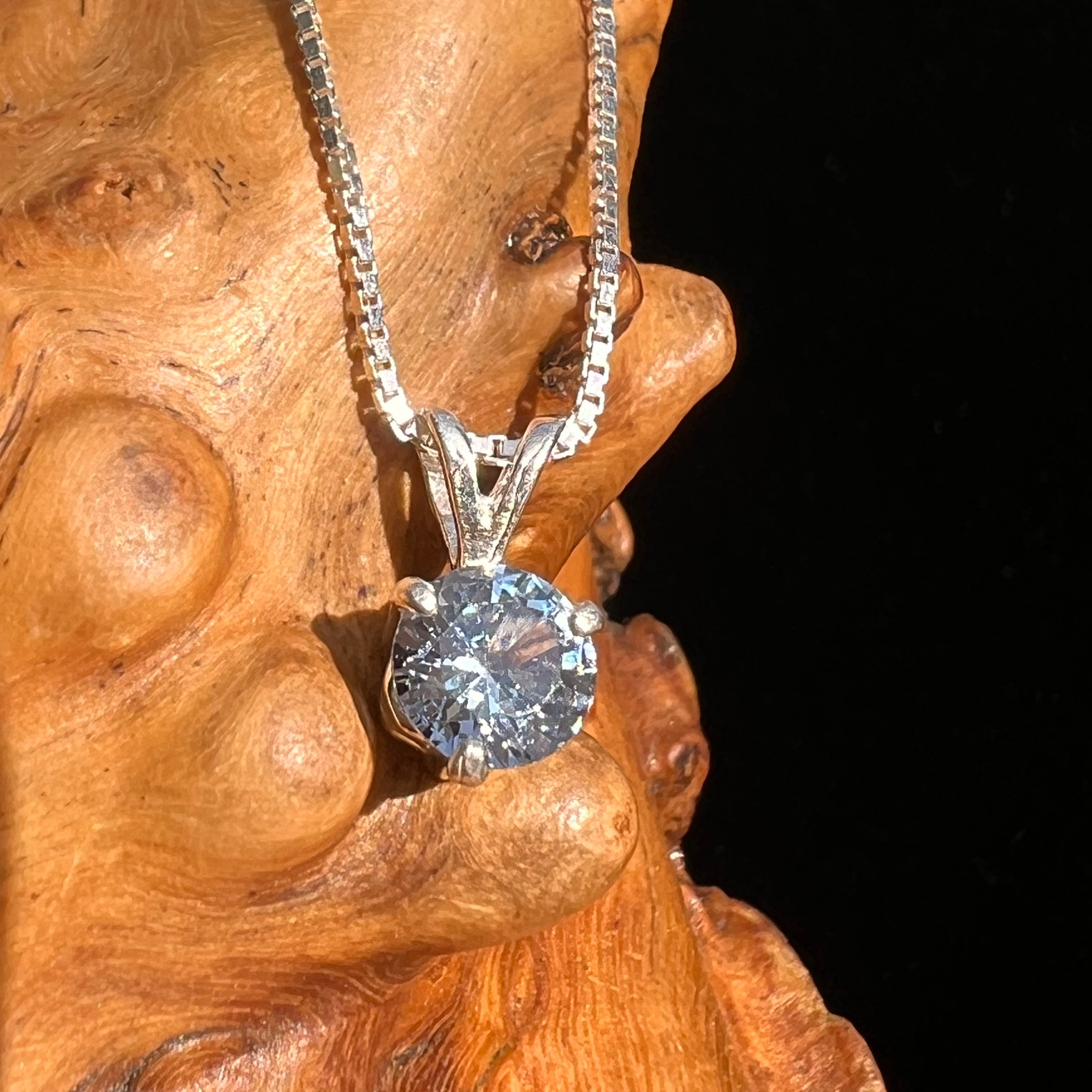 Aquamarine Necklace Sterling SIlver #6660-Moldavite Life