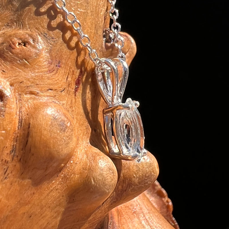 Aquamarine Necklace Sterling SIlver #7746-Moldavite Life