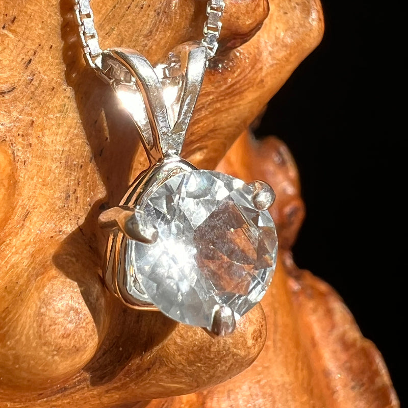 Aquamarine Pendant Sterling SIlver #6661-Moldavite Life