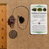 Auralite 23, Indochinite, & Moldavite Pendulum #5-Moldavite Life