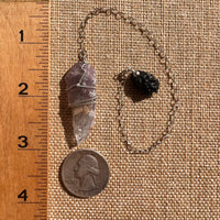Auralite 23 & Indochinite Pendulum #8-Moldavite Life
