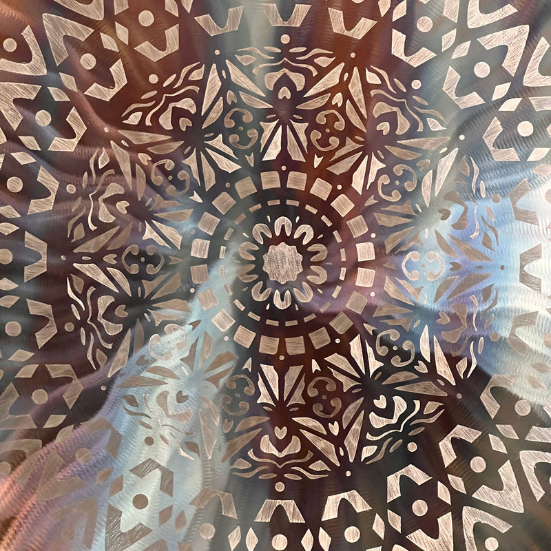 Aztec Sun Gong 20"-Moldavite Life