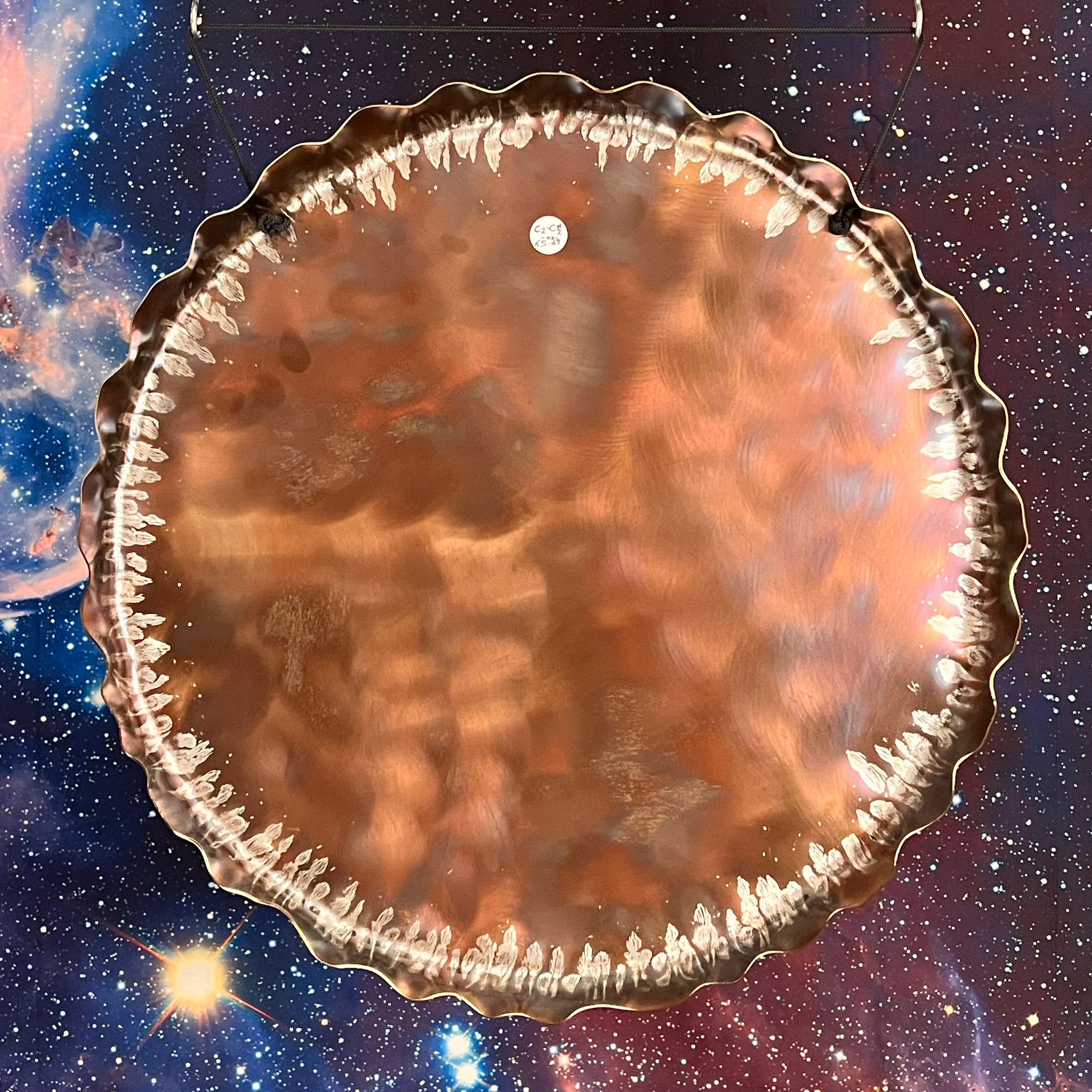 Aztec Sun Gong 20"-Moldavite Life