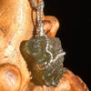 Besednice Moldavite Wire Wrapped Pendant Sterling #5752-Moldavite Life
