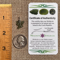 Besednice Moldavite Wire Wrapped Pendant Sterling Silver #8666-Moldavite Life