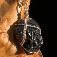 Billitonite Pendant 14k GF Wire Wrapped #5816-Moldavite Life