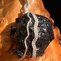 Billitonite Pendant Sterling Silver Wire Wrapped #5833-Moldavite Life