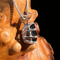 Black Tourmaline Drop Pendant Sterling #7747-Moldavite Life