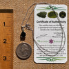 Black Tourmaline & Moldavite Necklace Sterling #7845-Moldavite Life