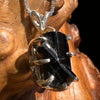 Black Tourmaline Pendant Sterling Silver #5130-Moldavite Life