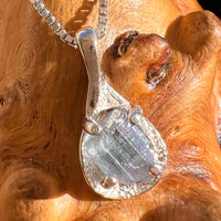 Blue Apatite Necklace Sterling Silver #5960-Moldavite Life