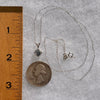 Blue Apatite Necklace Sterling Silver #5961-Moldavite Life