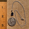 Blue Iolite Drop Necklace Sterling Silver #7775-Moldavite Life