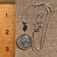 Blue Iolite Pendant Sterling Silver #2678-Moldavite Life
