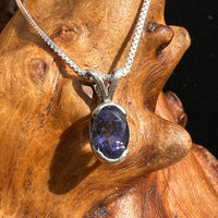 Blue Iolite Pendant Sterling Silver #2678-Moldavite Life