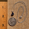 Blue Iolite Trillion Necklace Sterling Silver #7779-Moldavite Life