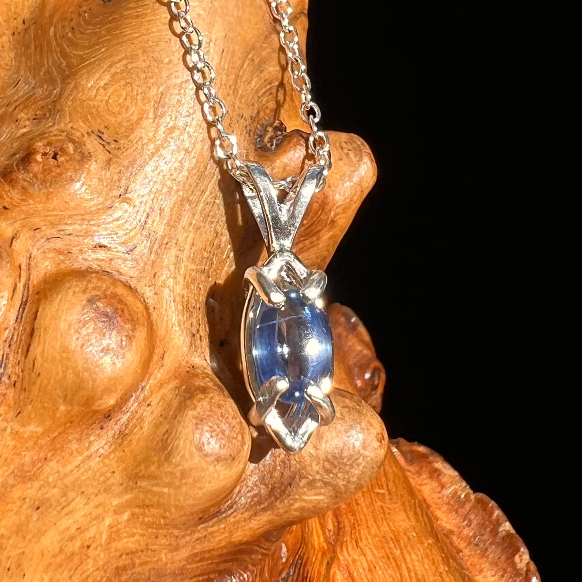 Blue Kyanite Pendant Sterling Silver #5621-Moldavite Life