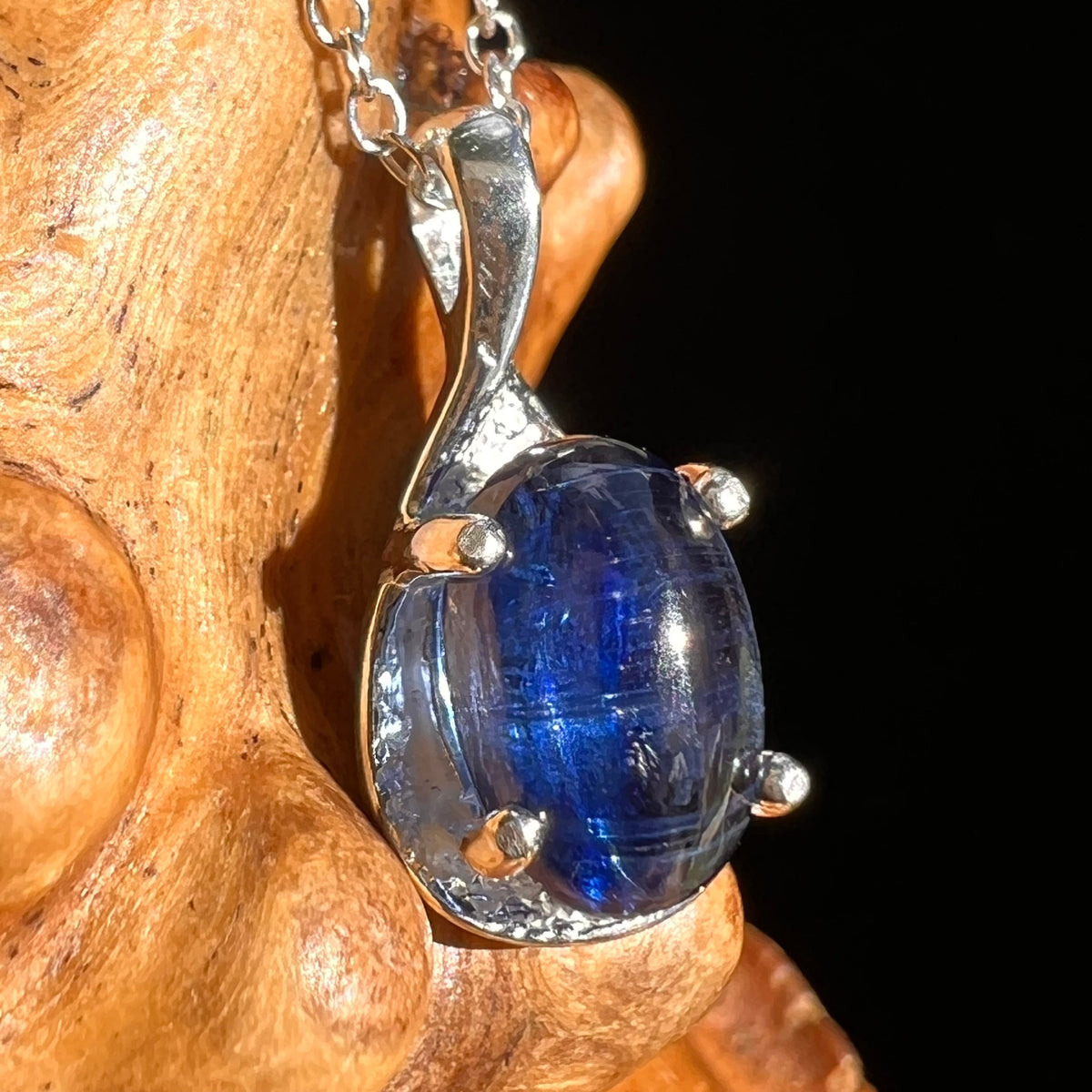Blue Kyanite Pendant Sterling Silver #5624-Moldavite Life