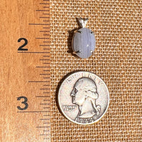 Blue Lace Agate Pendant Sterling SIlver #8418-Moldavite Life