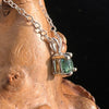 Blue Tourmaline Inicolite Necklace Sterling Silver #5055-Moldavite Life