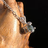 Blue Tourmaline Inicolite Necklace Sterling Silver #5058-Moldavite Life