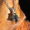 Blue Tourmaline Inicolite Necklace Sterling Silver #5058-Moldavite Life