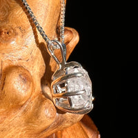 Brazilian Phenacite Crystal Necklace Sterling #5667-Moldavite Life
