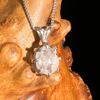 Brazilian Phenacite Crystal Necklace Sterling #5669-Moldavite Life