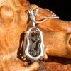 Brookite Smoky Quartz Moldavite Necklace Sterling #5591-Moldavite Life